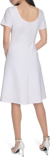 Short Sleeve A-Line Dress