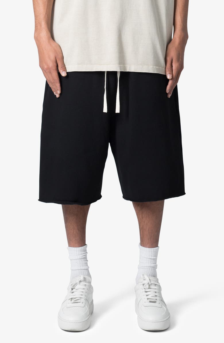 mnml Ultra Baggy Sweat Shorts, Main, color, Black