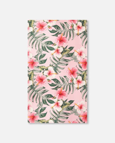Lightweight Hibiscus Beach Towel (Little Kid)