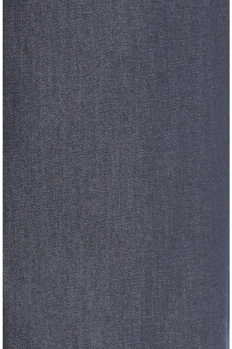 High Waist Denim Flare Leg Trousers, Alternate, color, DARK INDIGO