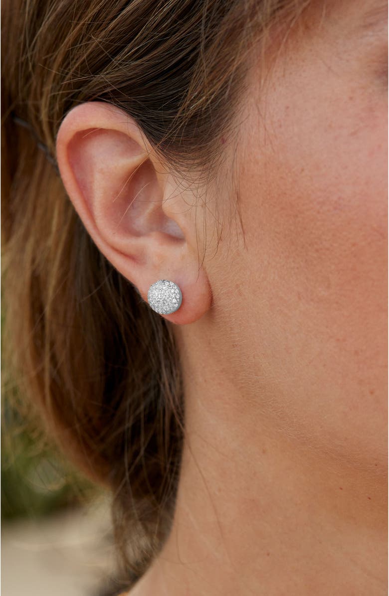 SAVVY CIE JEWELS Fireball Set of 3 Stud Earrings, Alternate, color, Yellow/ Rose/ Silver