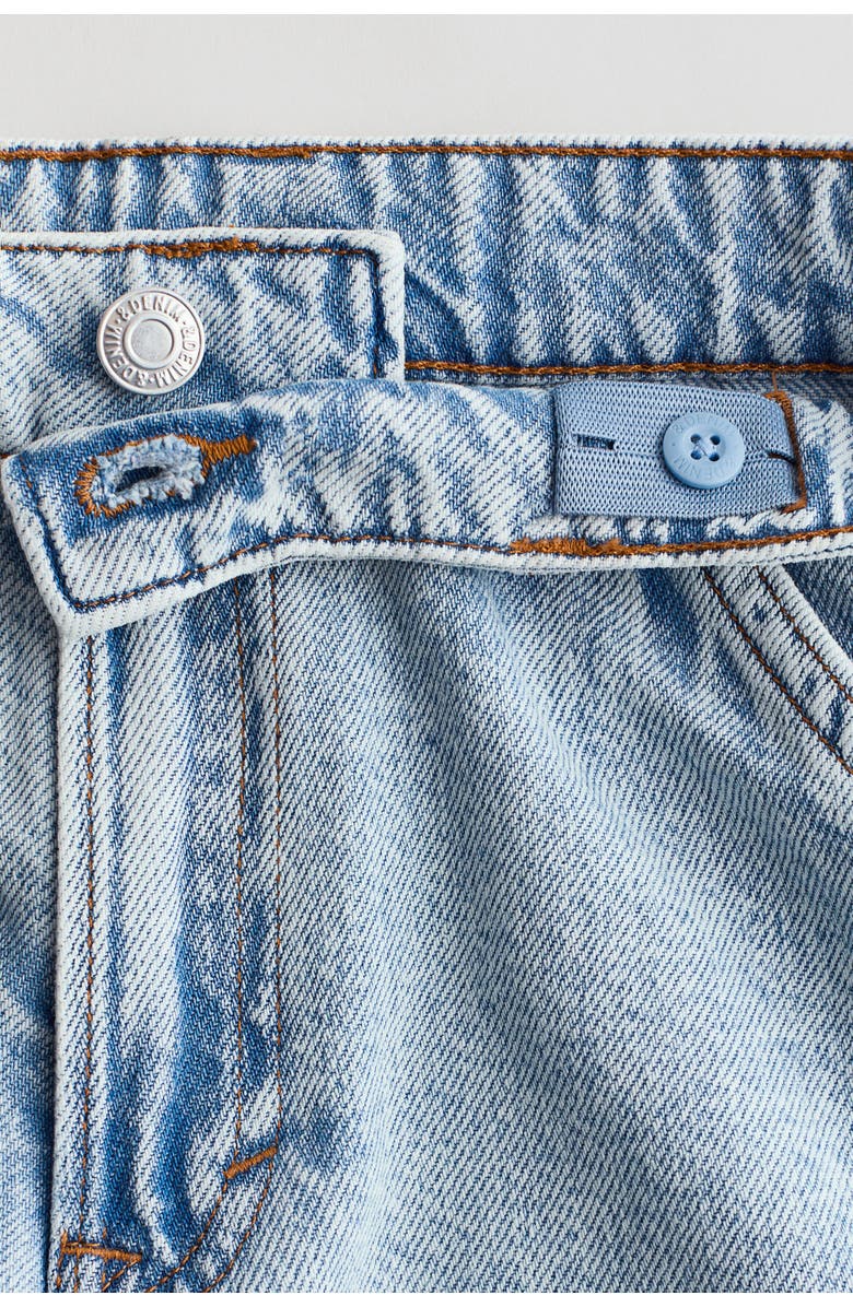 H&M Cargo Denim Shorts, Alternate, color, Light Denim Blue