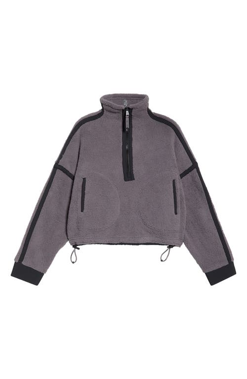 Free People Fp Movement Mountain High Fleece Half Zip Pullover In Gray