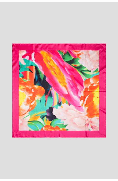 Imperial Silk Scarf Dragon Print