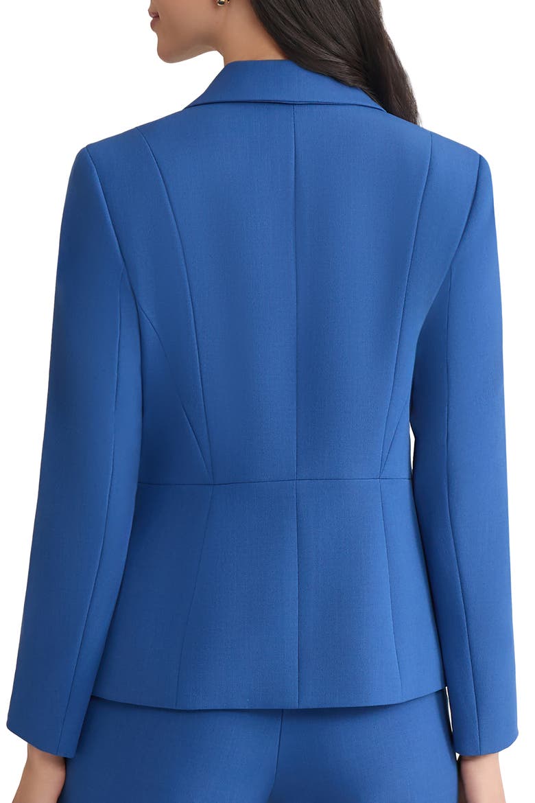 Stretch Crepe One-Button Blazer, Alternate, color, BLUE NIGHT