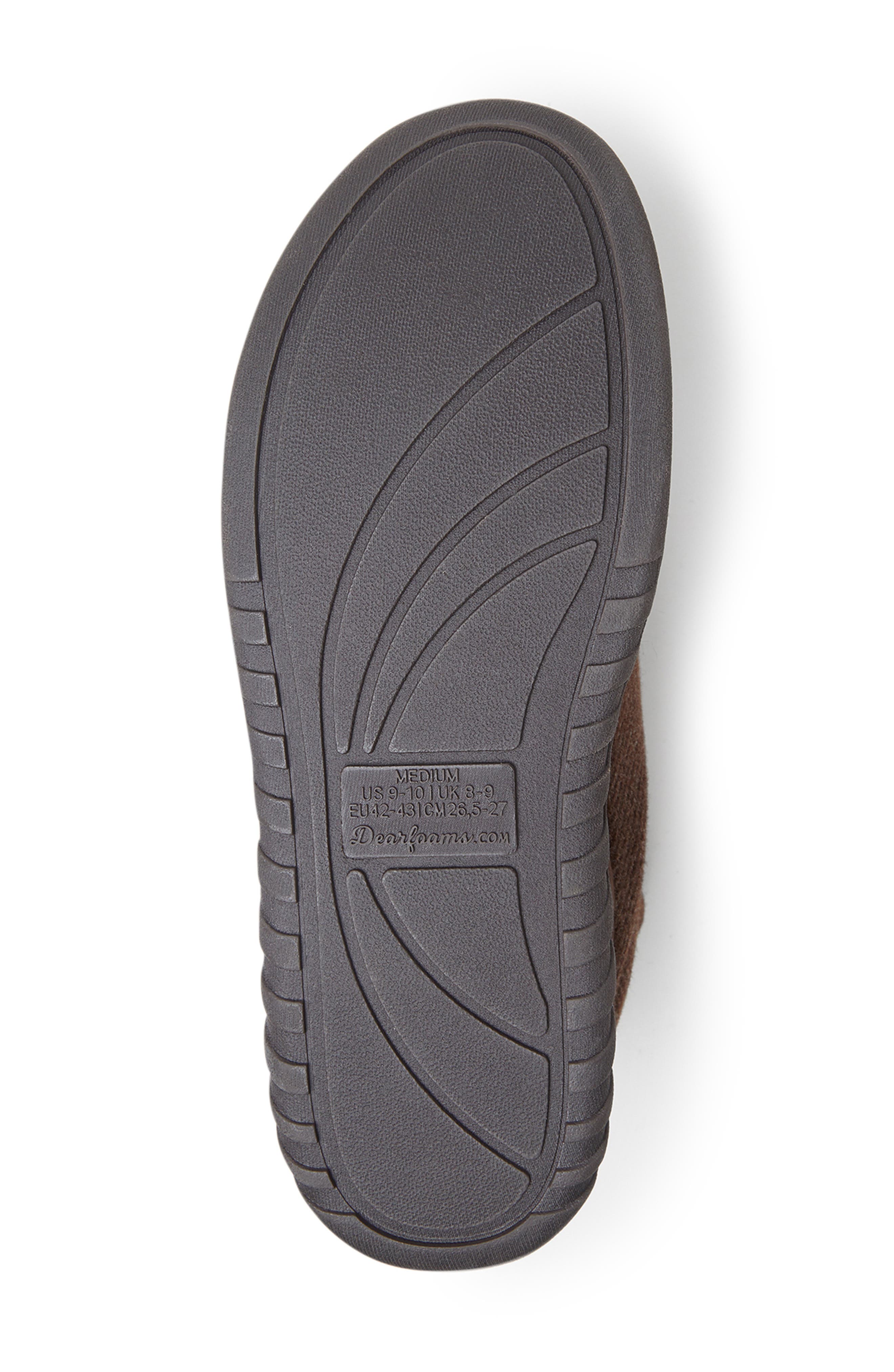 DEARFOAMS James Twill Boot Slippers, Alternate, color, Coffee