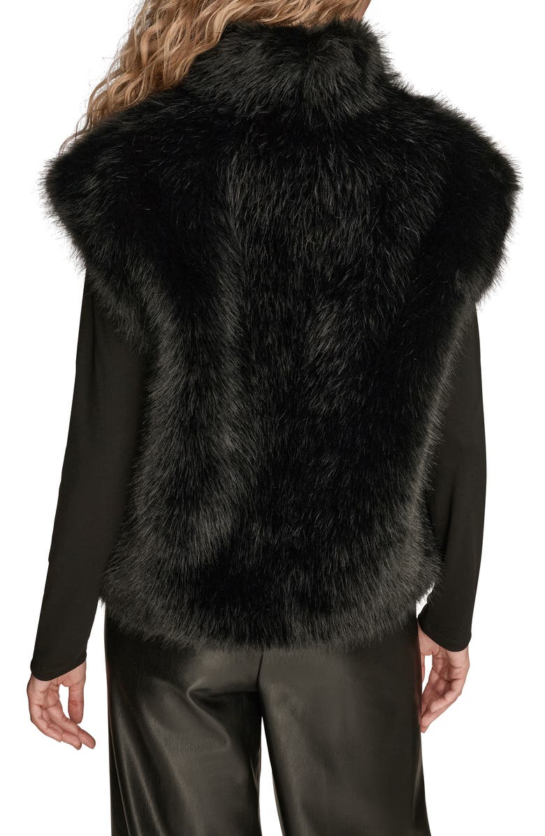 Donna Karan New York Faux Fur Vest, Alternate, color,