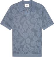 NN07 Ryan Floral Pointelle Jersey Polo