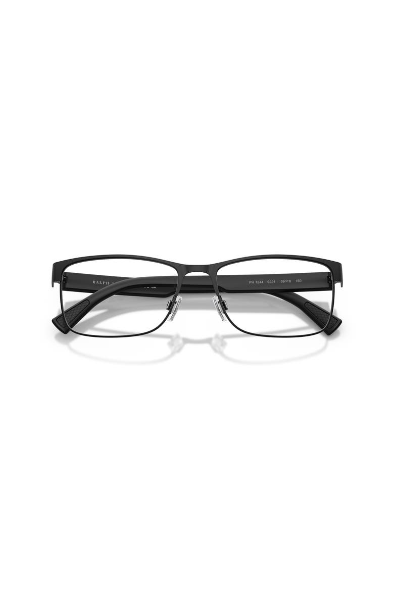 59mm Rectangle optical glasses, Alternate, color, Black