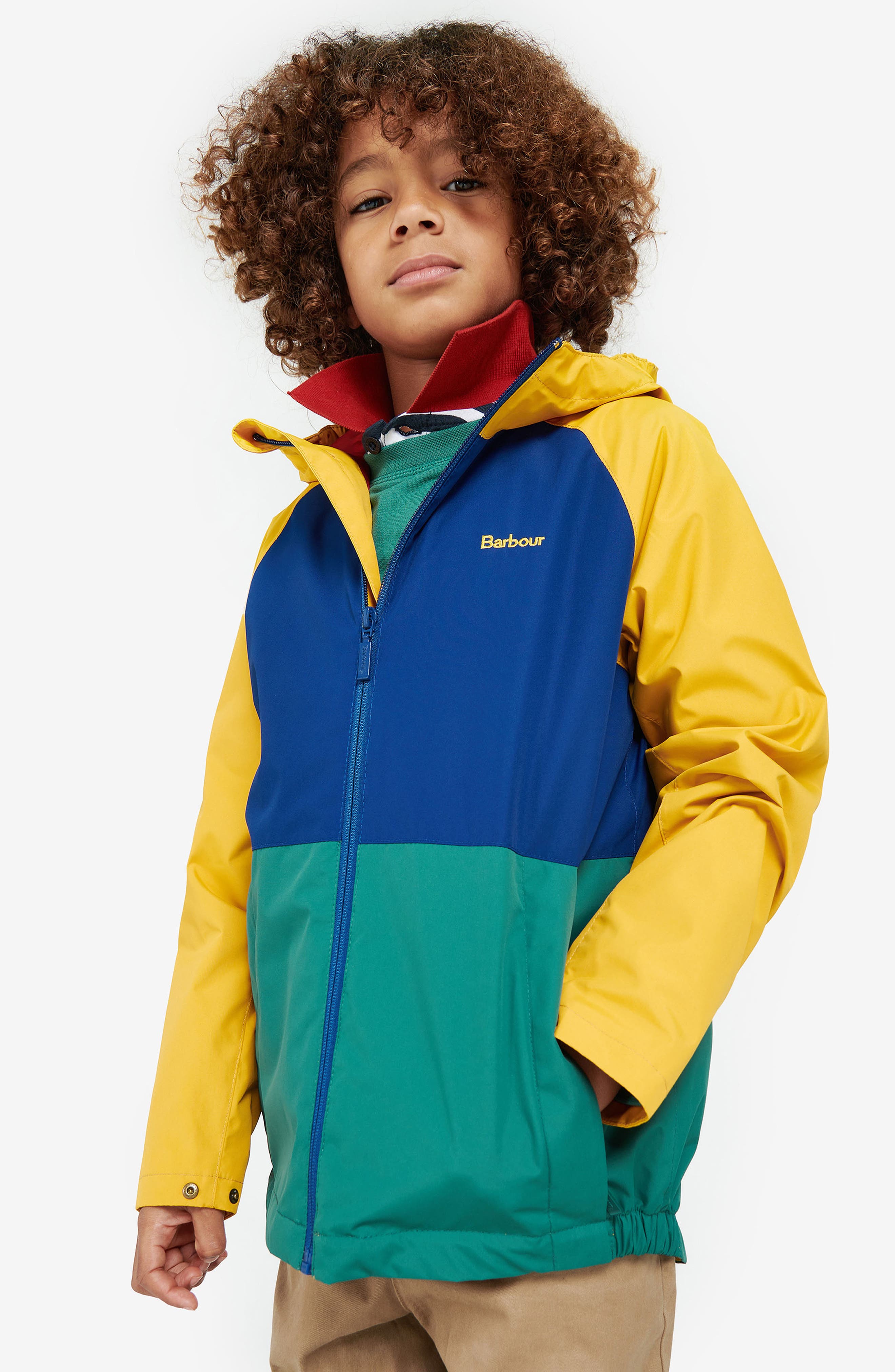 Barbour Kids' Cromar Colorblock Hooded Jacket (Men) | Nordstromrack