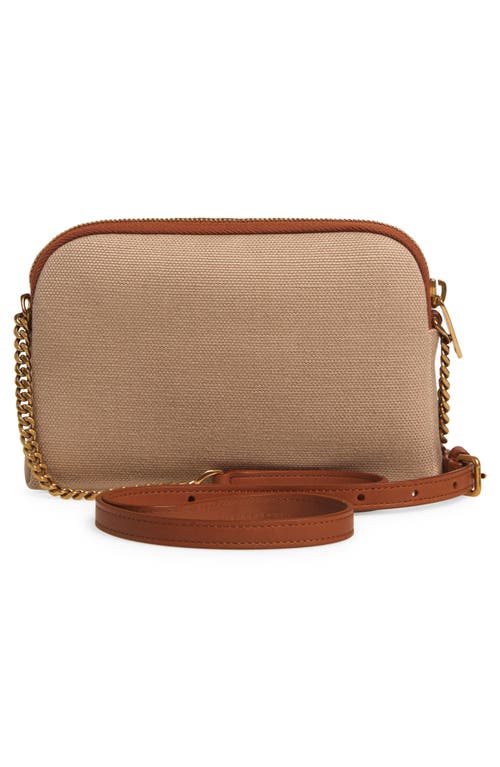 Saint Laurent Gaby Cassandre Logo Canvas Crossbody Pouch