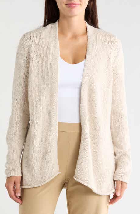 Open Front Organic Cotton Cardigan