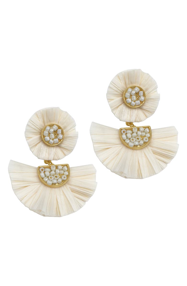 Adornia Mixed Media Drop Earrings, Main, color, 