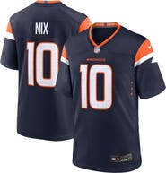 Nike Men's Nike Bo Nix  Navy Denver Broncos Alternate Game Jersey