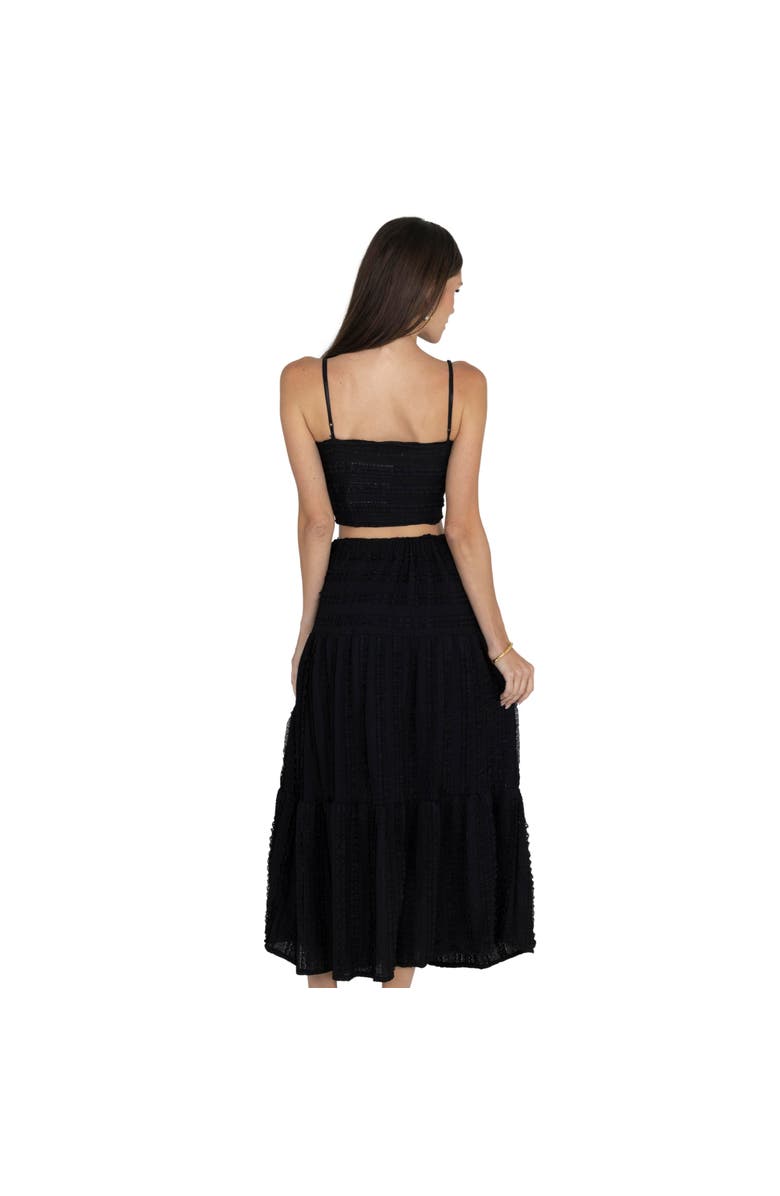 AKALIA Emma Top & Maxi Skirt Set, Alternate, color, Black