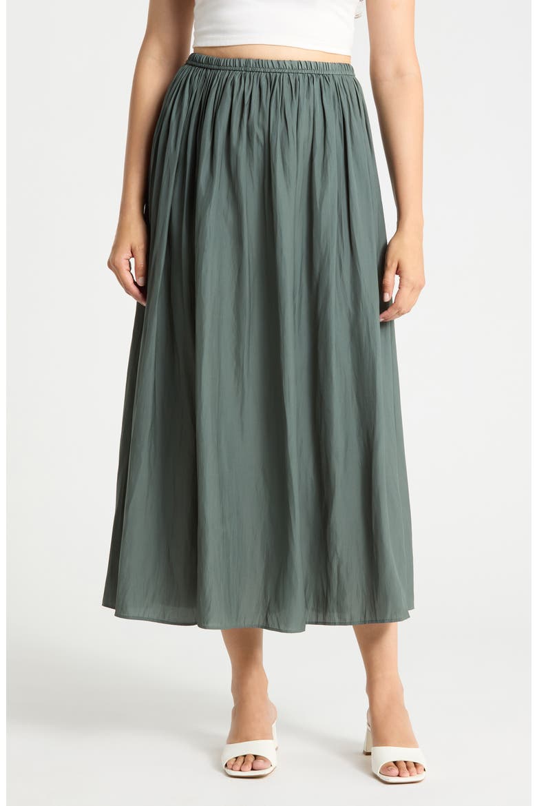 Everyday Pull-On Skirt, Main, color, SUEDED SAGE