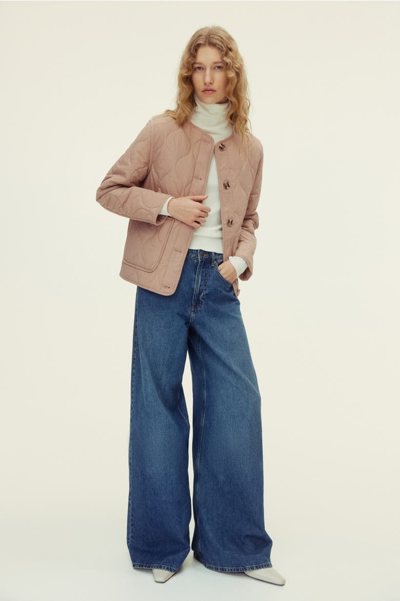 Quilted Jacket, Alternate, color, Beige