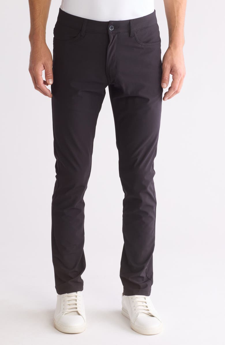 Vintage 1946 Tech Power Stretch Comfort Slim Leg Pants, Main, color, Black