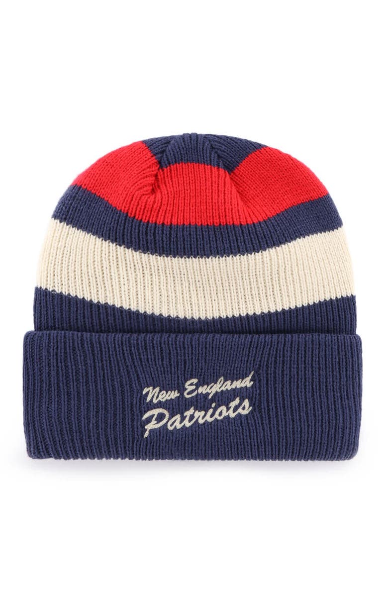 '47 Men's '47  Navy New England Patriots Clubhouse Jennings Cuffed Knit Hat, Alternate, color, Navy