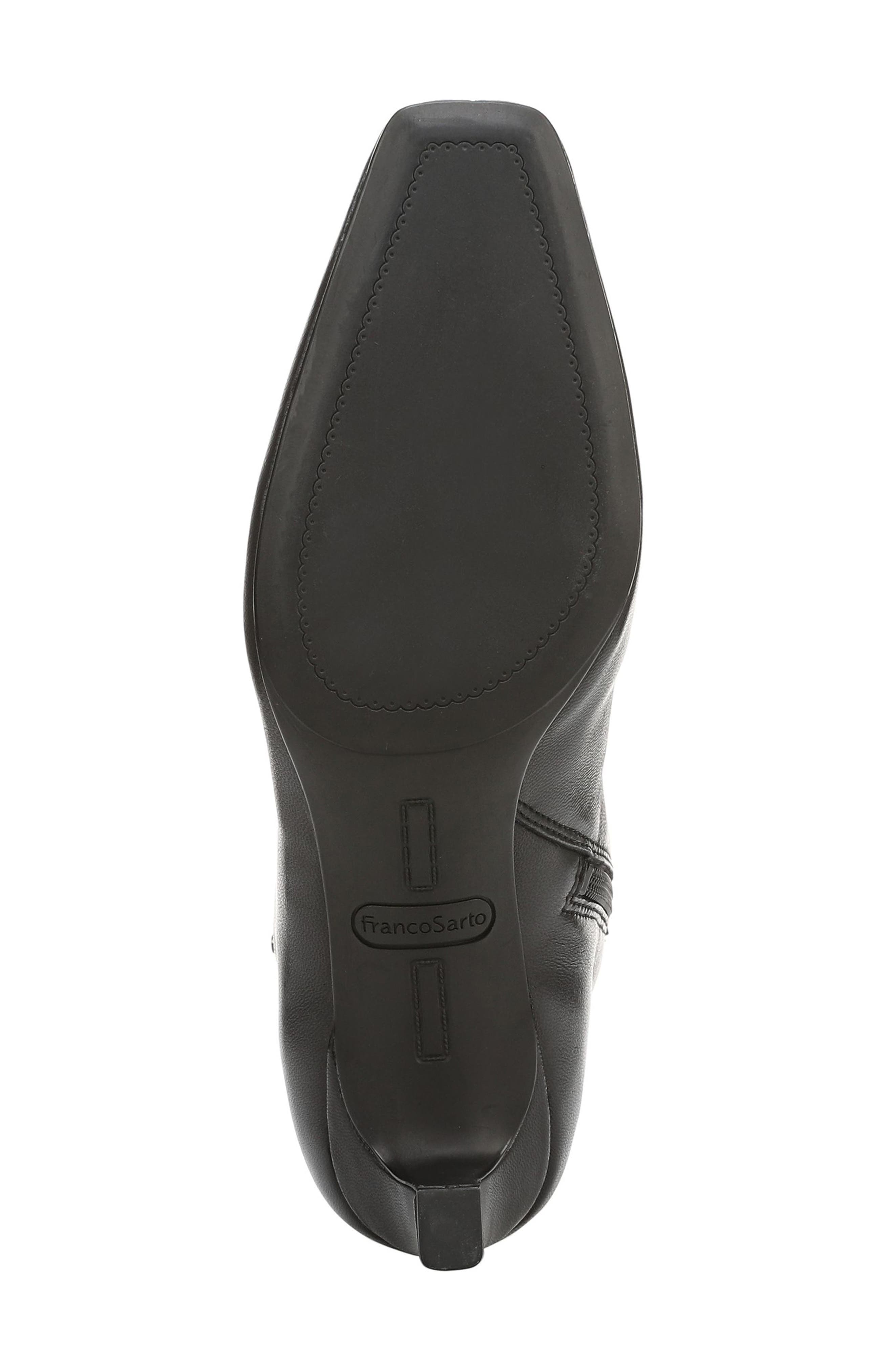Franco Sarto Tavisha Square Toe Bootie, Alternate, color, Black