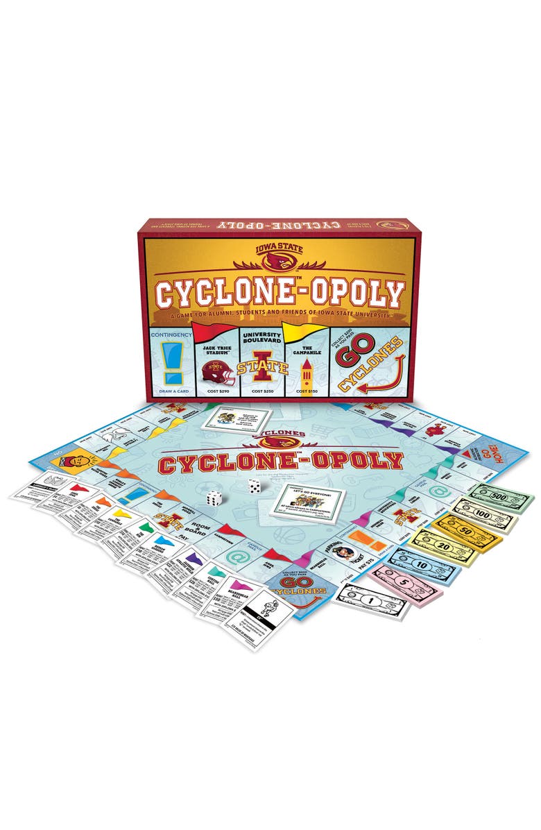 Late for the Sky Cycloneopoly University Themed Family Board Game, Alternate, color, Multicolored
