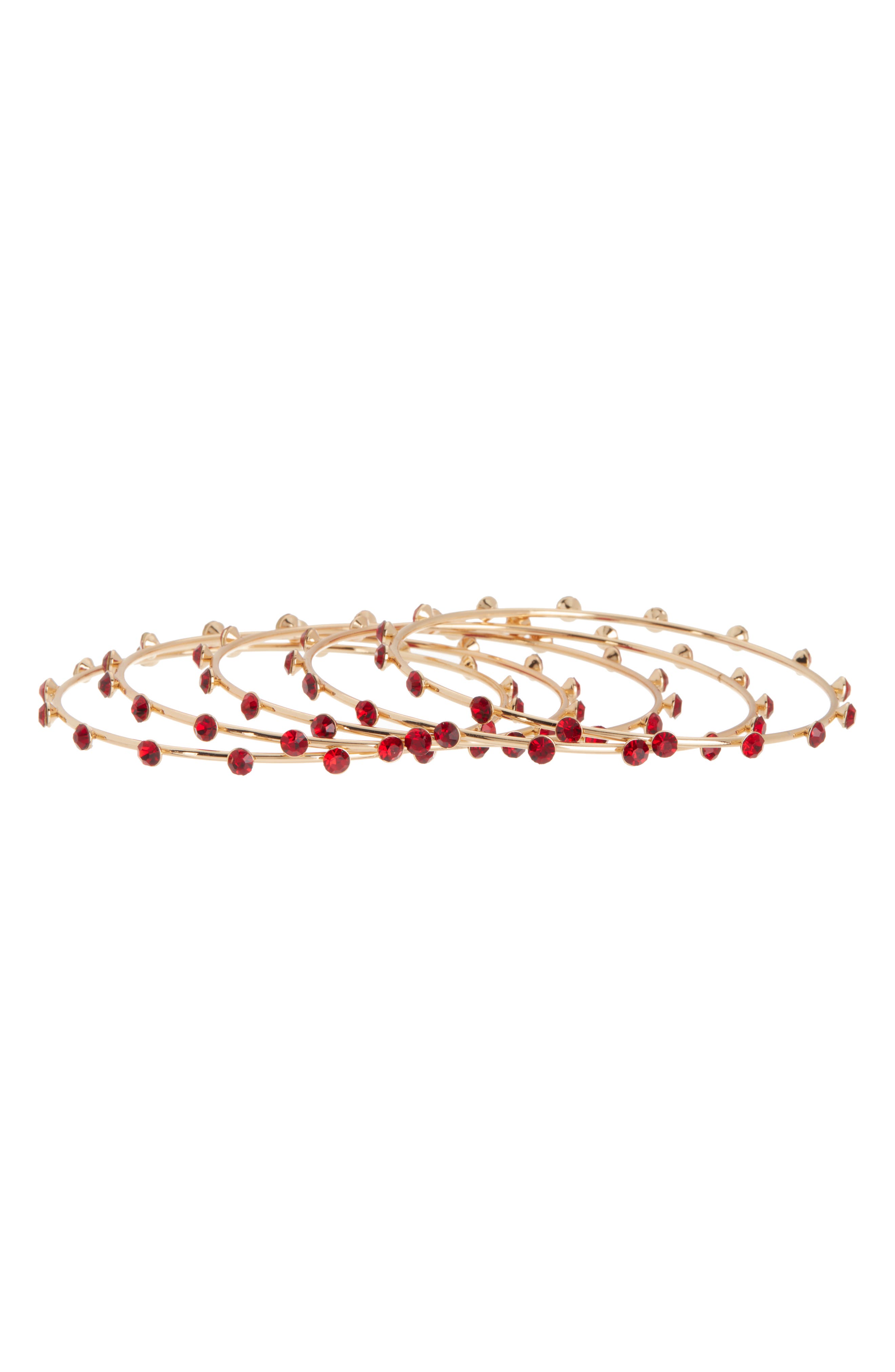 Tasha Set of 5 Crystal Bangle Bracelets (Women) | Nordstromrack