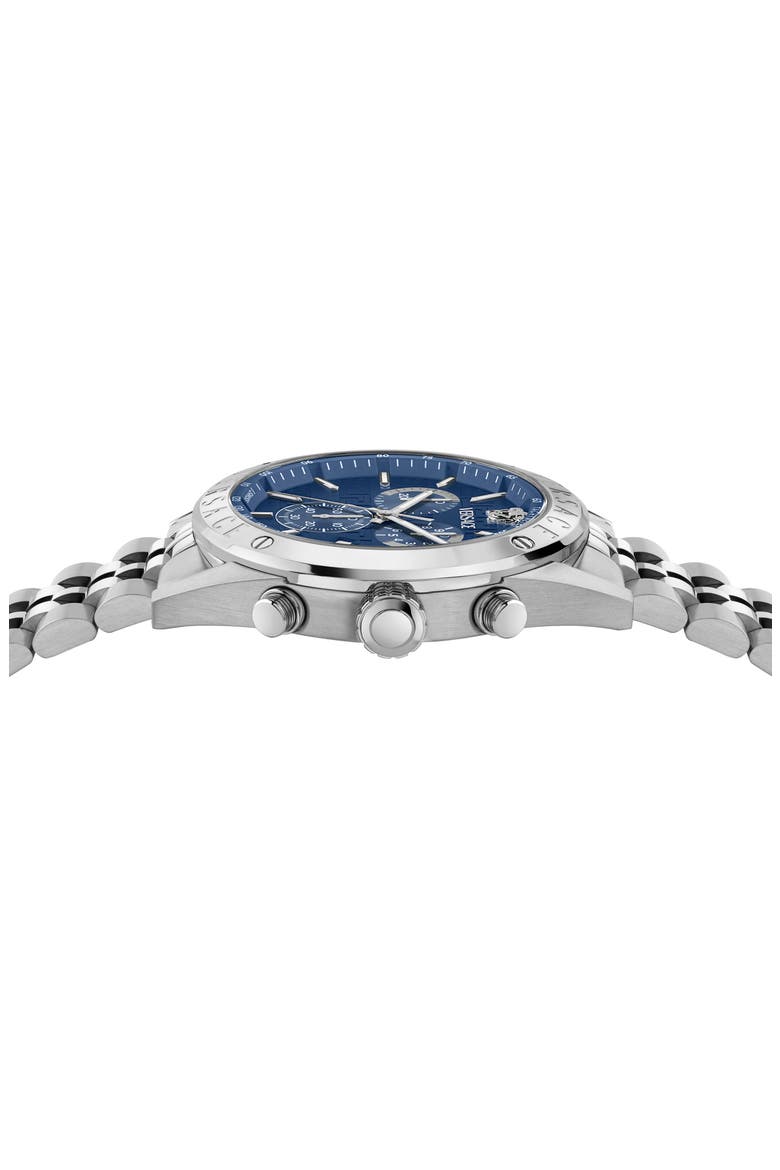 Athletic Chronograph Bracelet Watch, 44mm, Alternate, color, BLUE/ STAINLESS STEEL