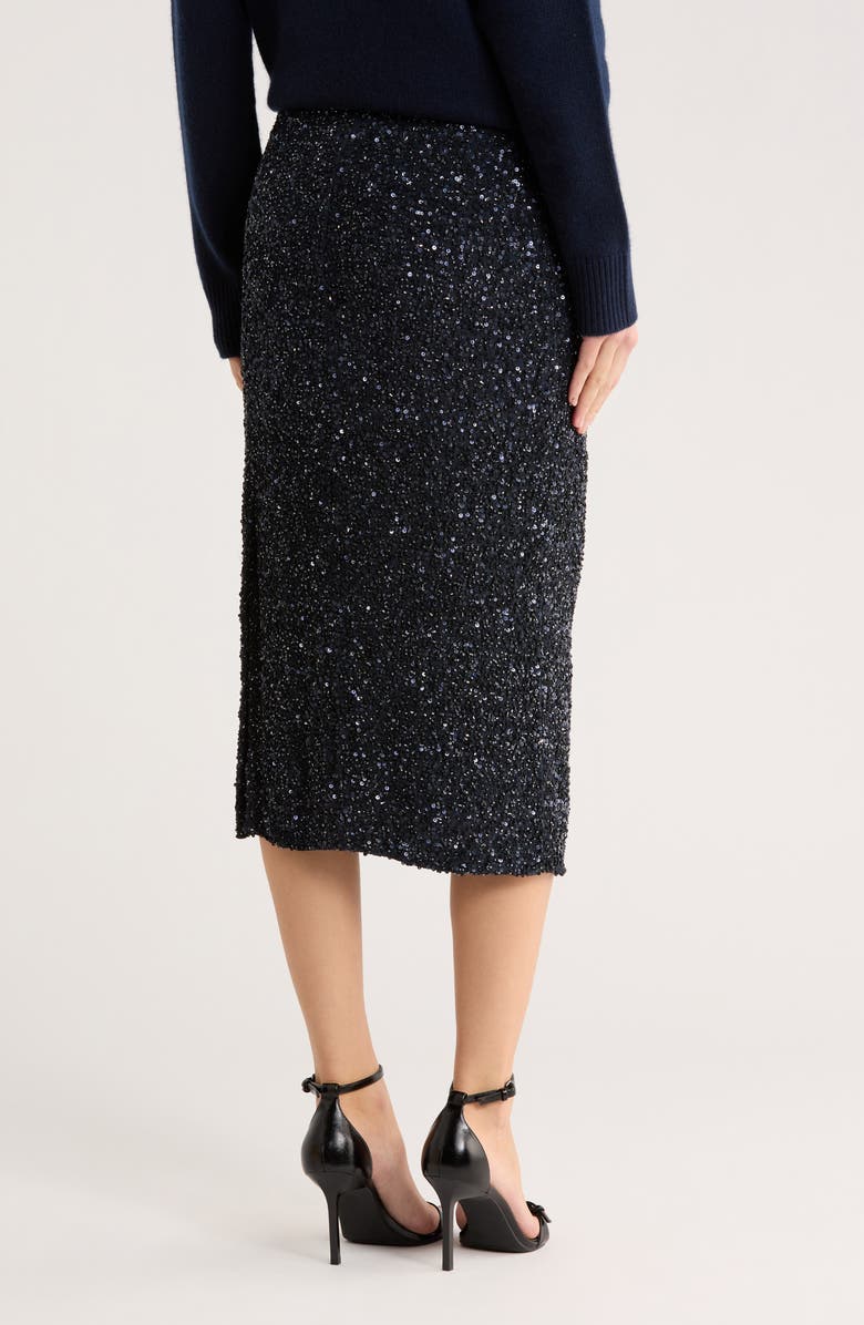 TWP Paltrow Silk Sequin Embellished Midi Skirt, Alternate, color,