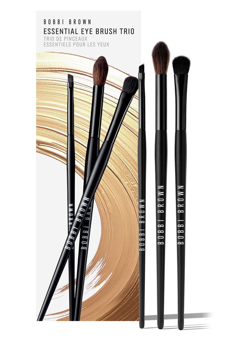 Essential Eyeshadow Brush Trio Gift Set $135 Value, Main, color, NO COLOR