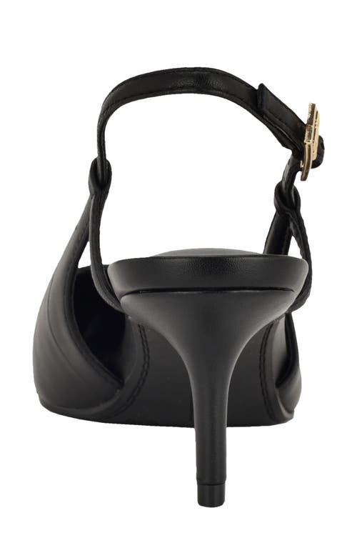 Tommy Hilfiger Cerizza Slingback Pointed Toe Pump In Black