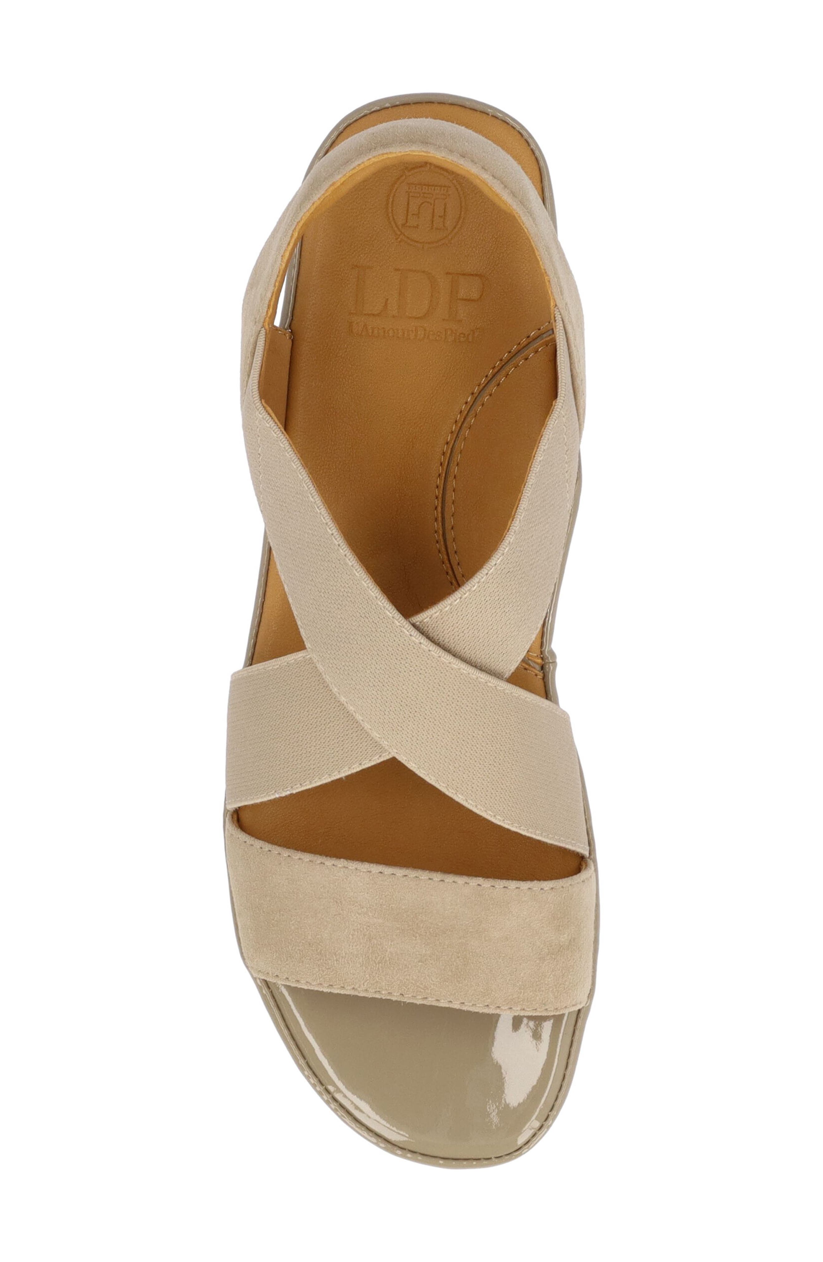 L'Amour des Pieds Aizling Ankle Strap Sandal, Alternate, color, Taupe