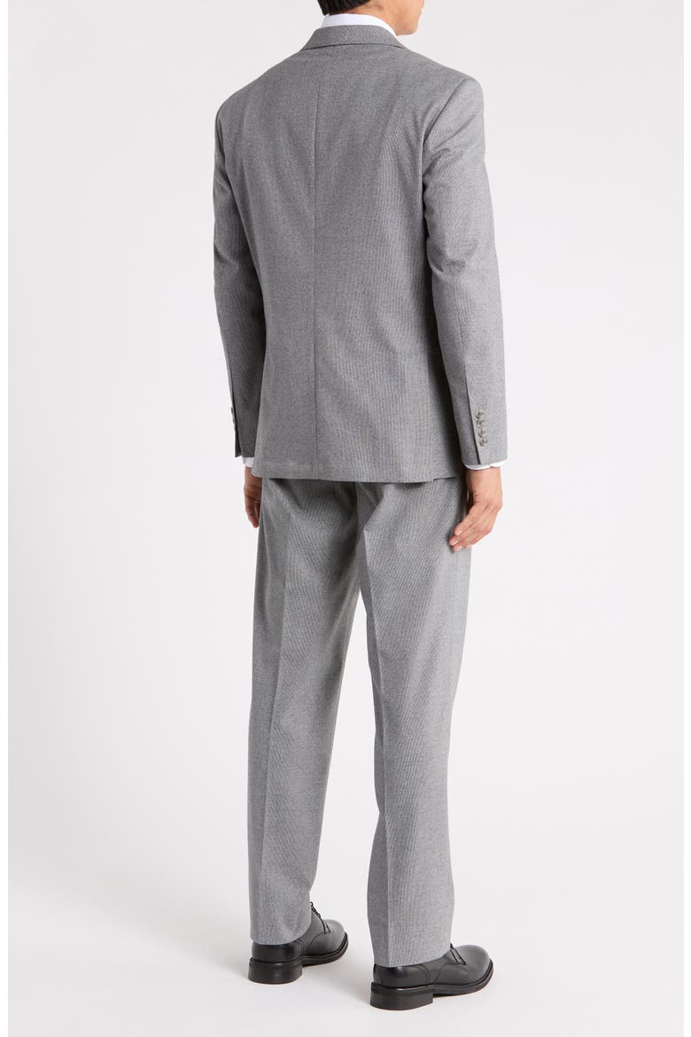 Classic Fit Flannel Sport Coat, Alternate, color, GREY FLANNEL