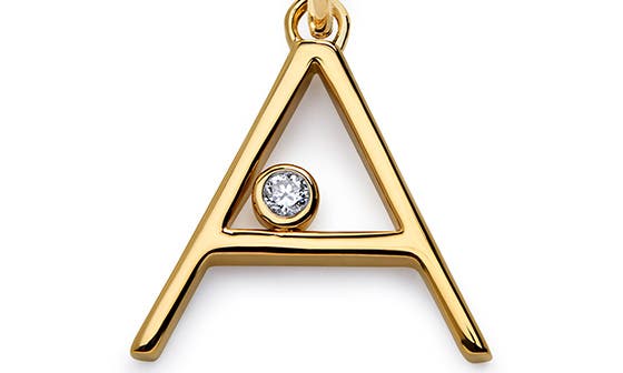 Женские аксессуары Monica Vinader Lab Grown Diamond Initial Pendant — фото 3