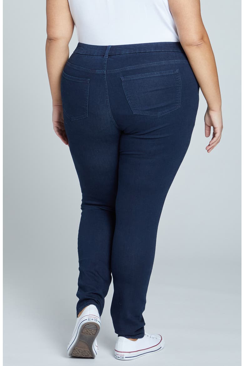 Seine High Waist Skinny Jeans, Alternate, color, DARK INDIGO