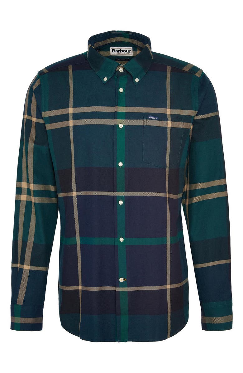 Barbour Dunoon Plaid Slim Fit Button-Down Shirt, Alternate, color, 