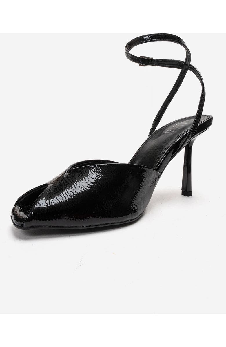 Prologue Shoes Slate Ankle Strap Stiletto Pump, Alternate, color, Black