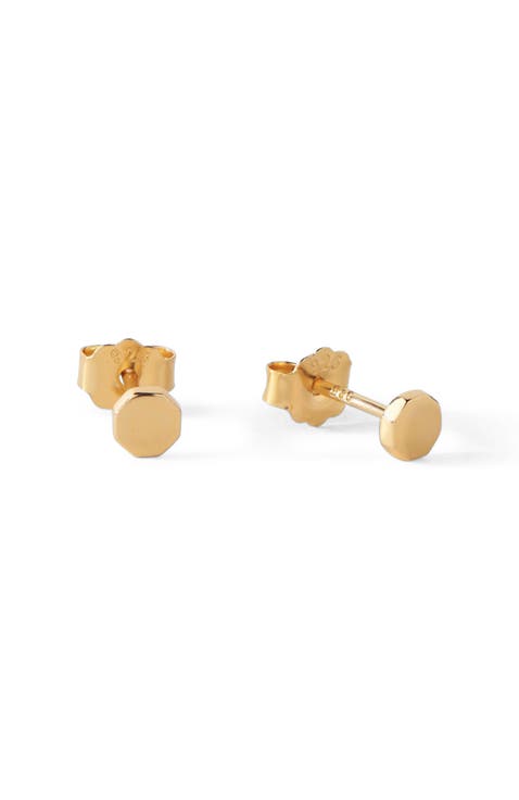 The Penny Mini Octogan Stud Earrings