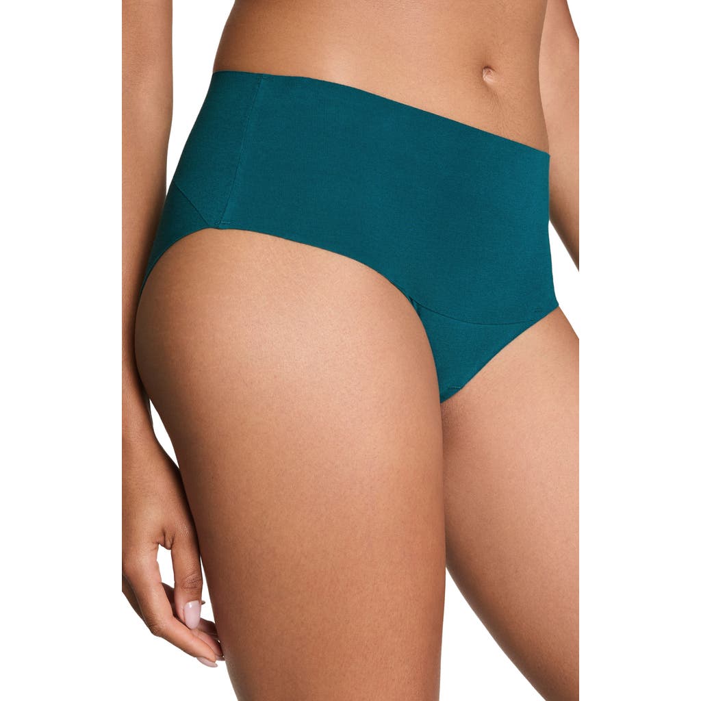 Spanx ® Supersmooth™ Undie-tectable® Stretch Cotton Briefs In Blue