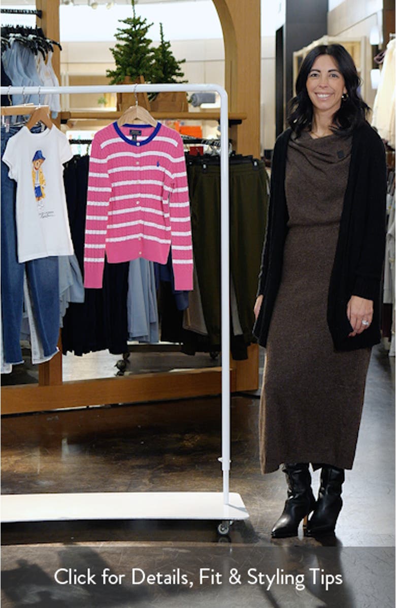 Kids' Stripe Cotton Cardigan, sales video thumbnail