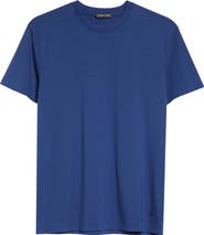 TOM FORD Short Sleeve Lyocell & Cotton Crewneck T-Shirt