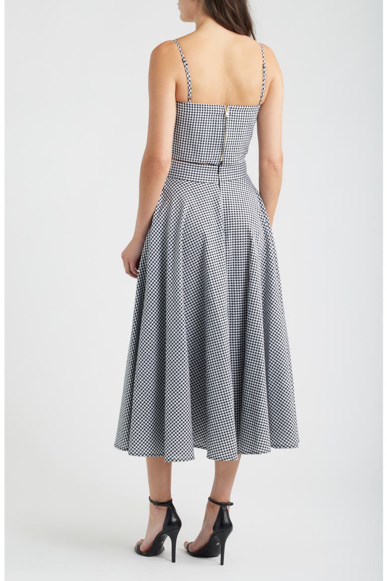 Aysha Check Cotton Seersucker Sundress, Alternate, color, PICNIC PUFF