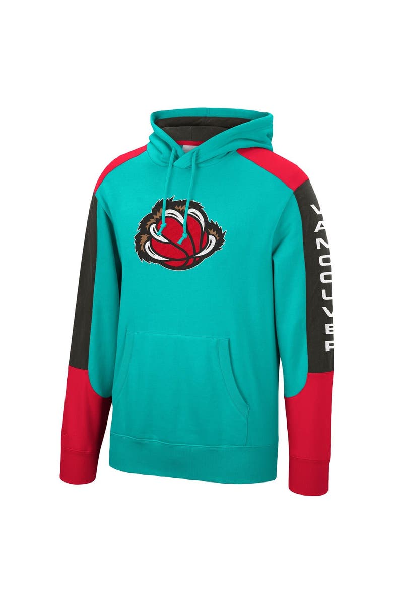 Mitchell & Ness Men's Mitchell & Ness Turquoise Vancouver Grizzlies Hardwood Classics Fusion Pullover Hoodie, Alternate, color,