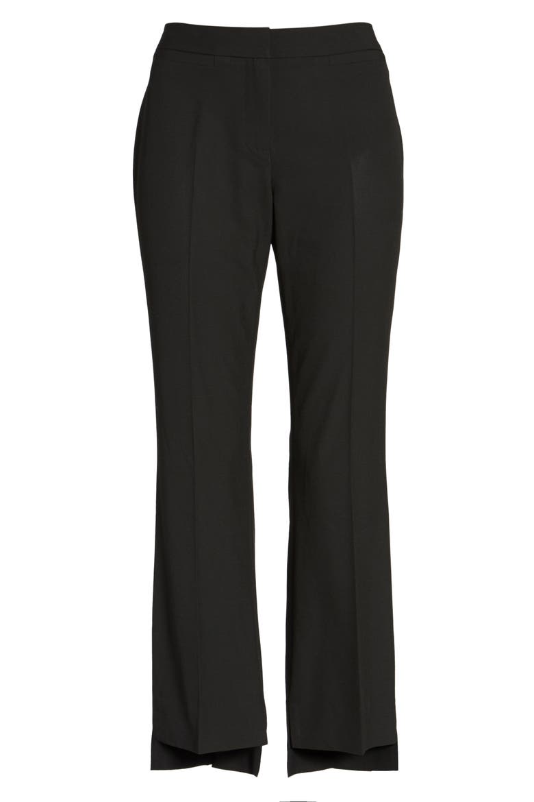 Step Hem Pants, Alternate, color, BLACK
