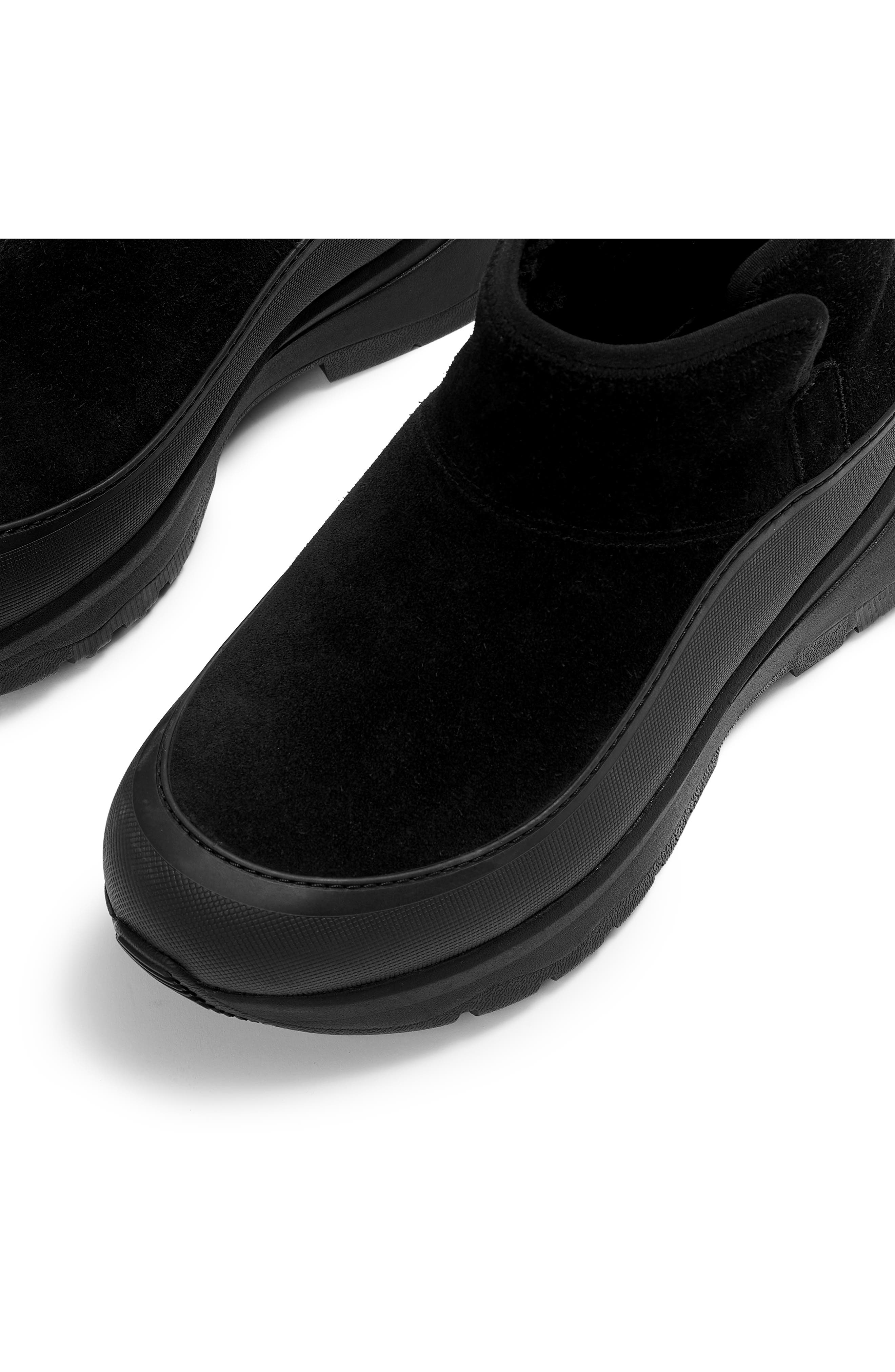 Neo-D-Hyker Leather Bootie, Alternate, color, ALL BLACK