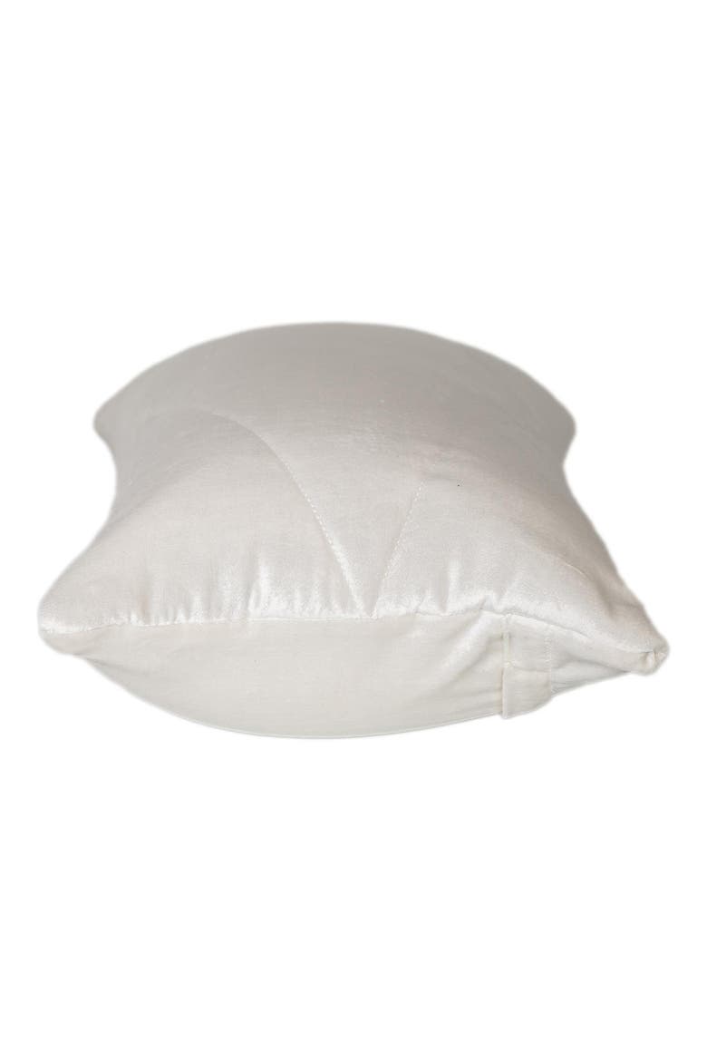 Velvet Pillow, Alternate, color, WHITE