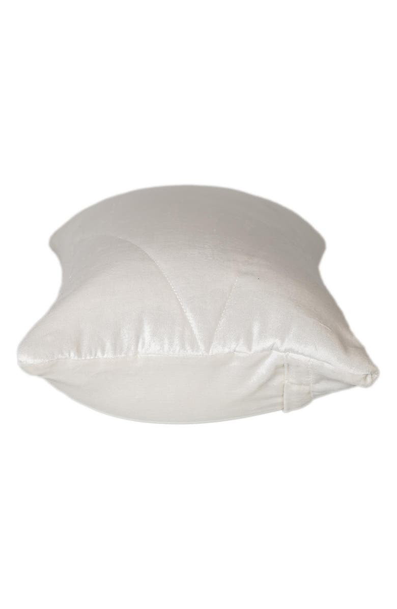 PARKLAND COLLECTION Velvet Pillow, Alternate, color, White