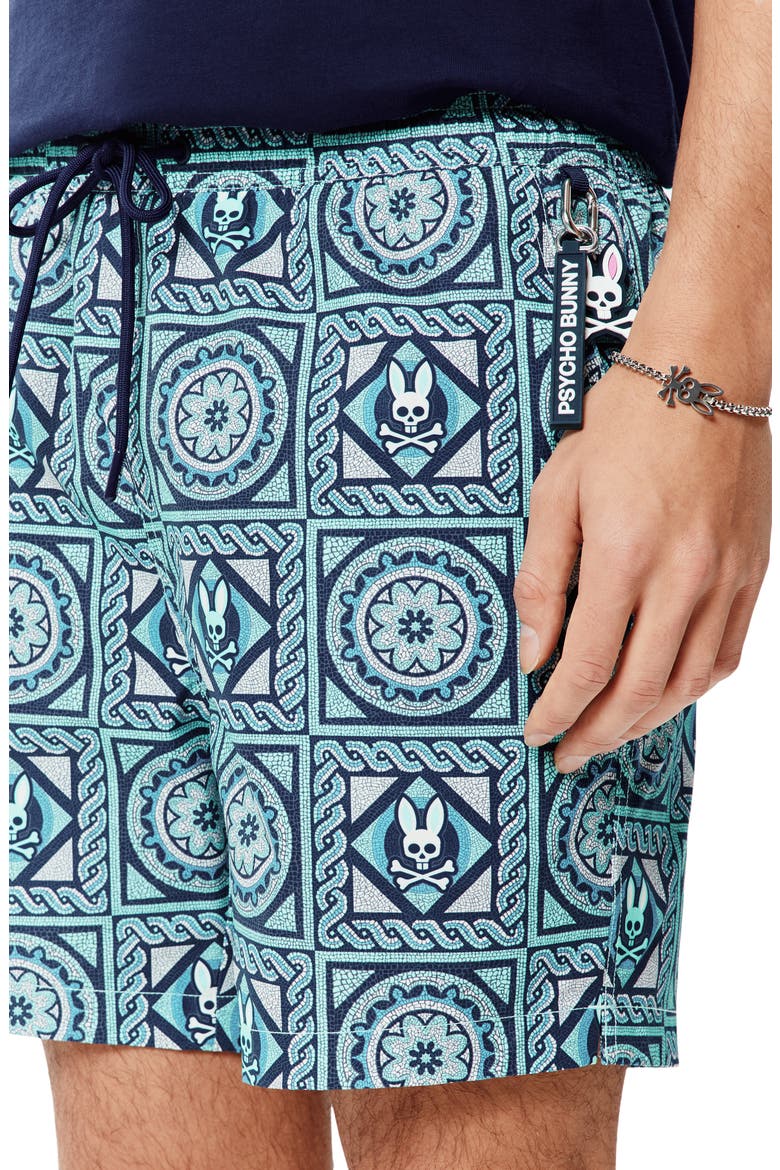 Frank All Over Swim Trunks, Alternate, color, CABBAGE