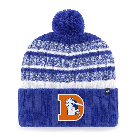 Men's '47  Royal Denver Broncos Tavern Cuffed Knit Hat with Pom