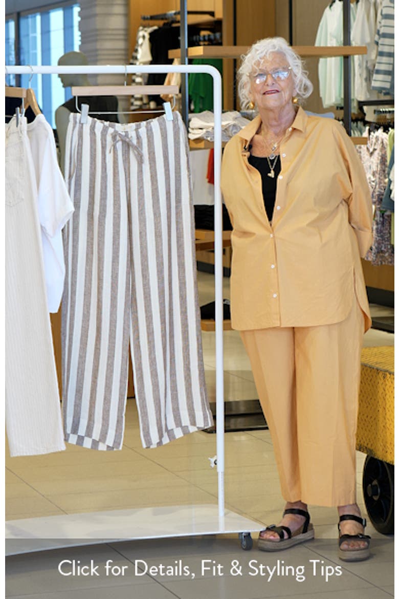 Palma Linen Stripe Drawstring Pants video