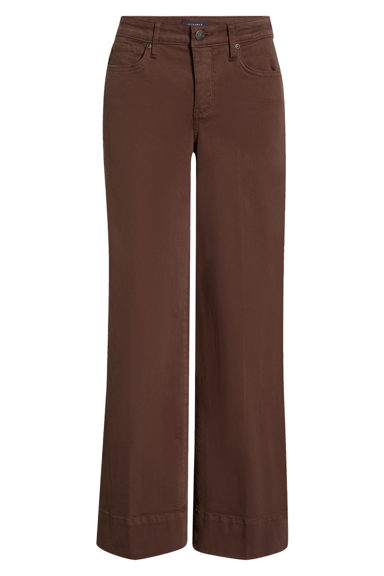 Teresa High Waist Wide Leg Ankle Jeans, Alternate, color, COFFEE BEAN
